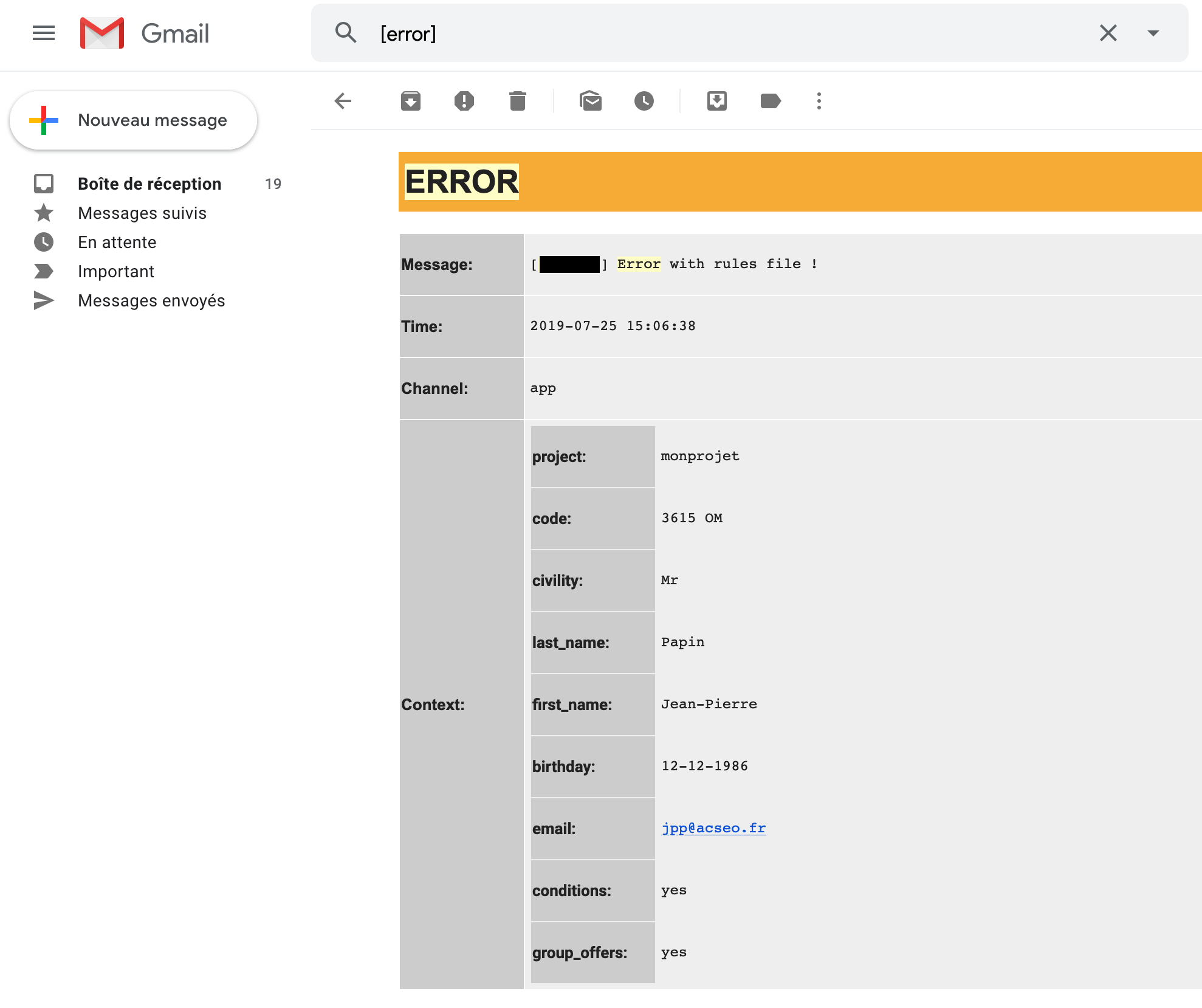 Email Slack