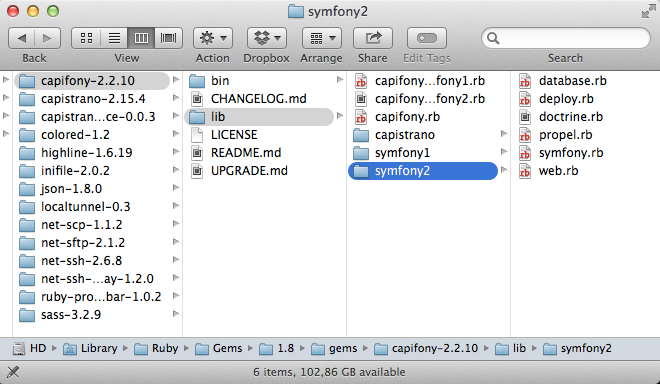 Capifony file structure